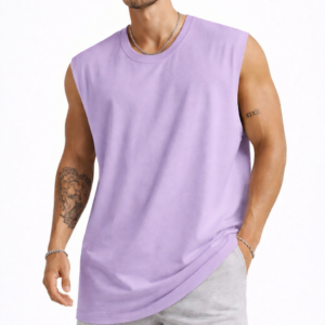 100 % Cotton 180 Gsm Biowashed Cotton Sinker Oversized Tank Top