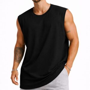 Pc Sinker 180 Gsm 52 % Cotton 48 % polyester Biowashed Oversized Tank Top